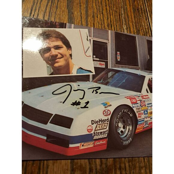 Vintage Jimmy Bown Signed Driver Card NASCAR Auto Racing #1 Monte Carlo - Picture 2 of 3